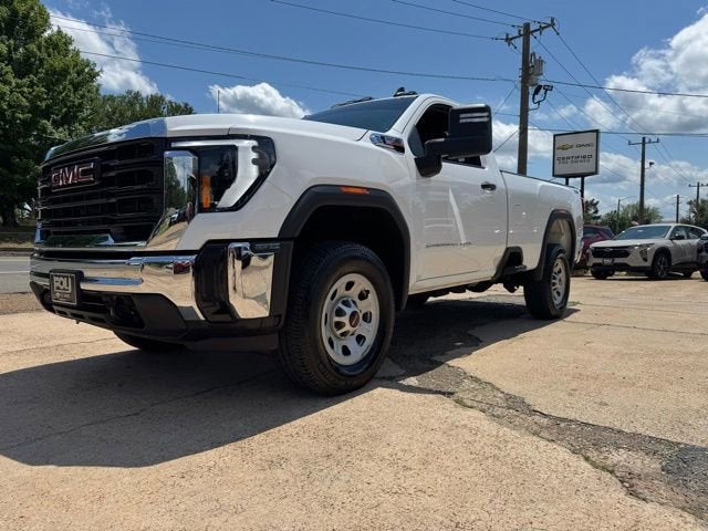 2024 GMC Sierra 2500 HD Pro in Summit White — front three-quarter view